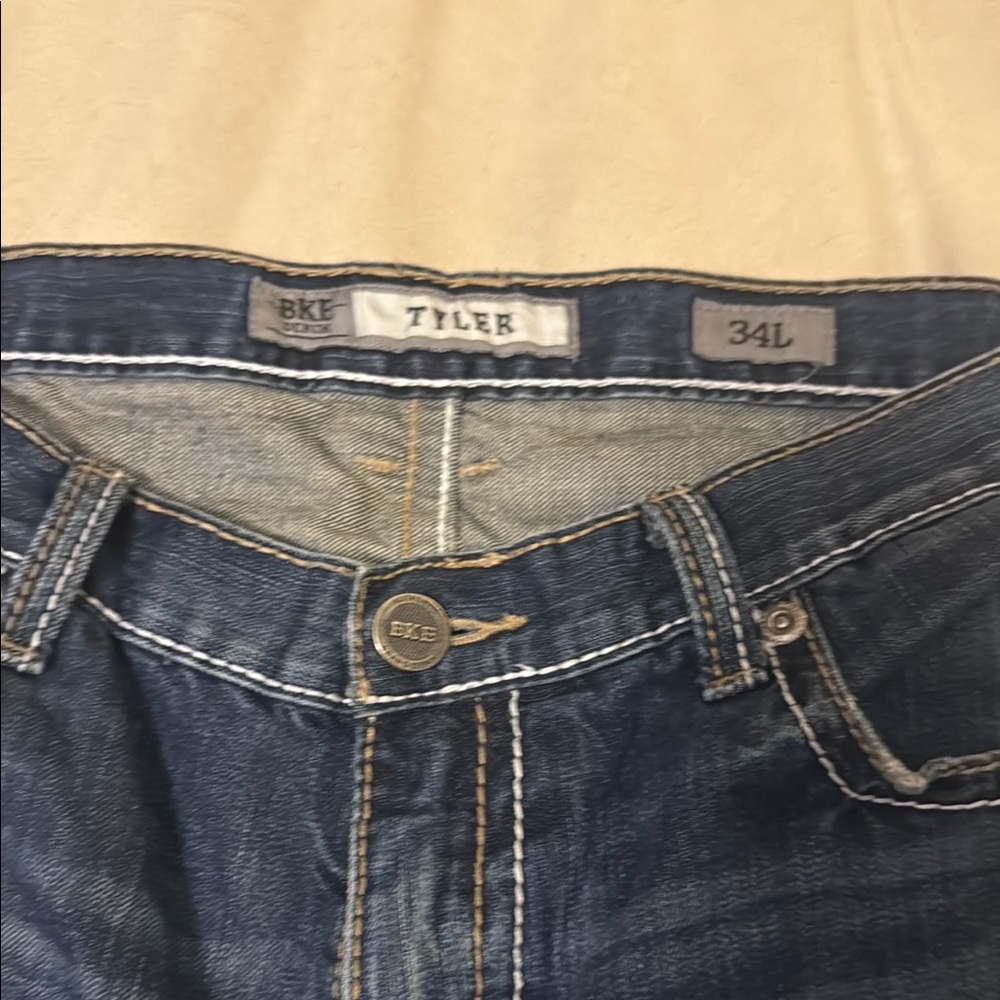 BKE Tyler Slim Fit Men's Dark Blue Jeans